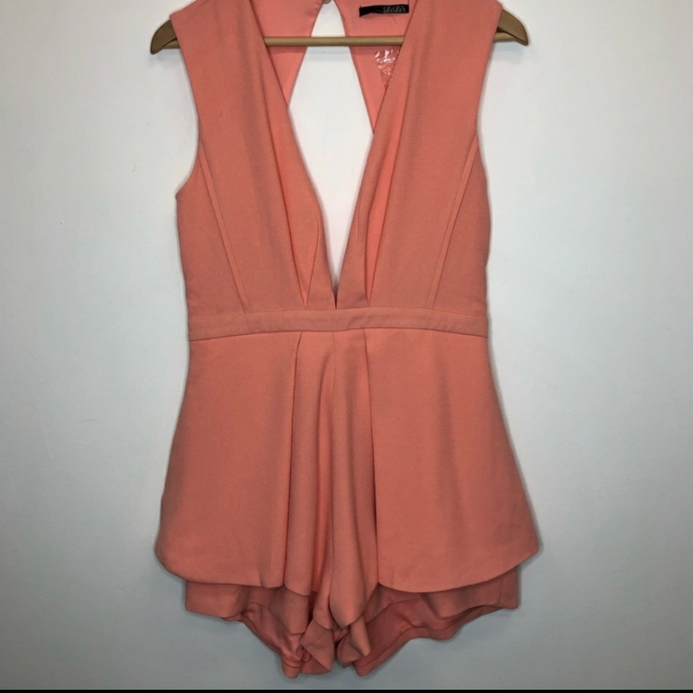 Lulu’s It’s Kind Of Magic Peach Romper